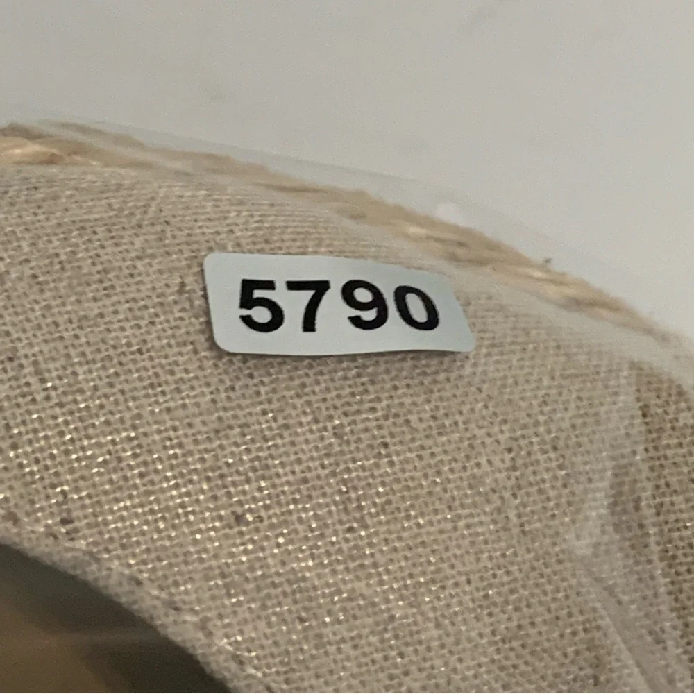 Solanz Tan Metallic Gold Helena Espadrilles With Elastic Straps Size 9 Summer